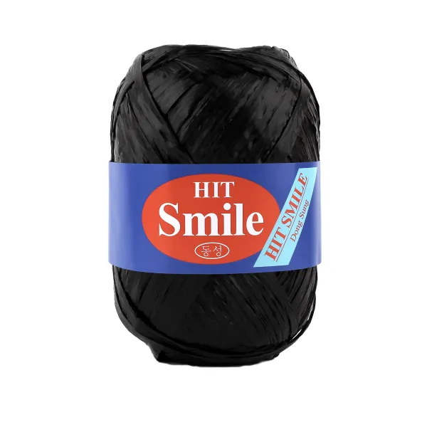 히트스마일 (Hit Smile) 망태기 가방 뜨개실, 14 블랙