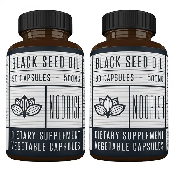 NOORISH 누리쉬 흑종초 블랙커민 씨드 오일 500mg 90캡슐, 1mg, 2개