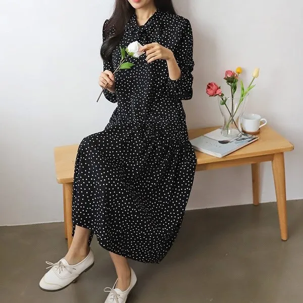 마일리지도트리본넥원피스 A9op021