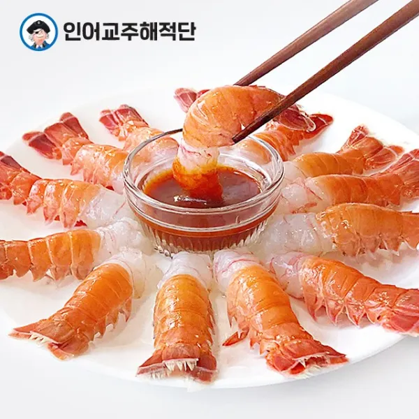 인어교주해적단 깐 딱새우 회 15마리 30마리 (급랭), 1개, 깐 딱새우회 30마리