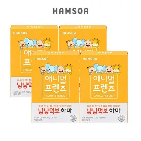 함소아 냠냠 먹보 하마x4 [20mlx7포x4박스]