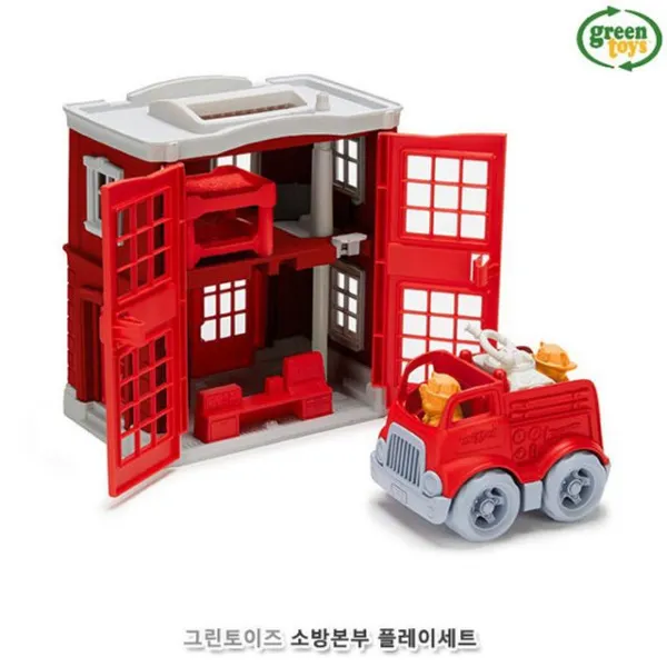  인기키즈템 그린토이즈 소방본부 플레이세트 장난감 완구 출산/육아 # 10724ea S012g # 쿠팡 본상품선택