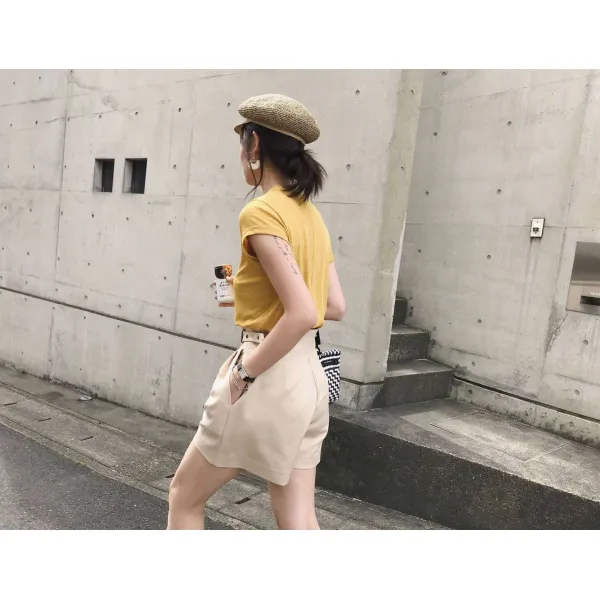치즈잡화상점 슬림스트레이트 IG 미령 21S 넷째 년 누계 15W 건 숏 소매 투명 슬랍 레이스 T특