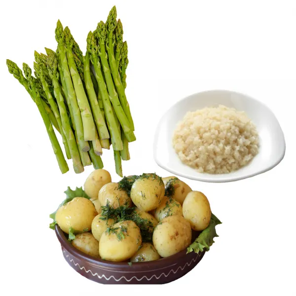 3품목 3kg 아스파라거스 브로콜리 깐감자, 1set, 3kg(아스파라거스 깐감자 다진마늘)