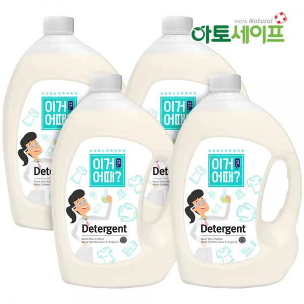 이거어때 세탁세제 (3.1L 4개)/아토세이프세제/ 중성세제/세탁세제/액체세제/효소세제, 단품