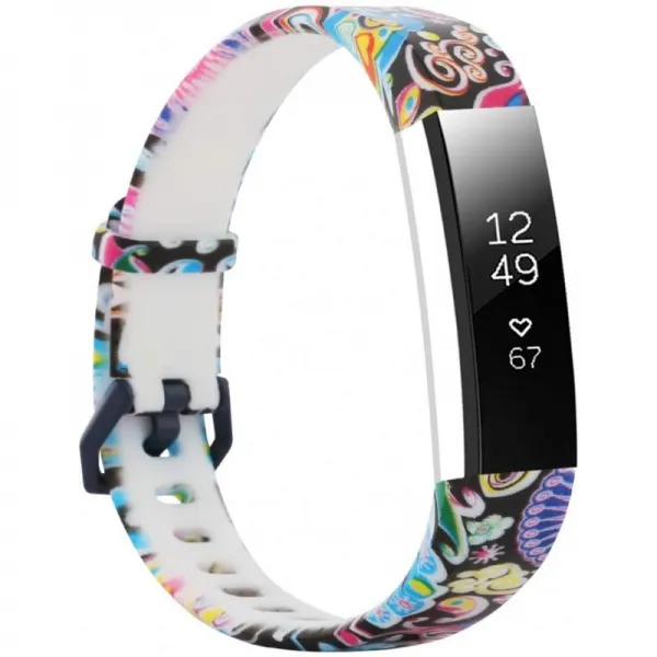 피트니스 활동 추적 기용 금속 걸쇠가있는 Fitbit Alta / Alta HR 팔찌 용 Tkasing Fitbit Alta / Alta HR 용 실리콘 손목 밴, 1