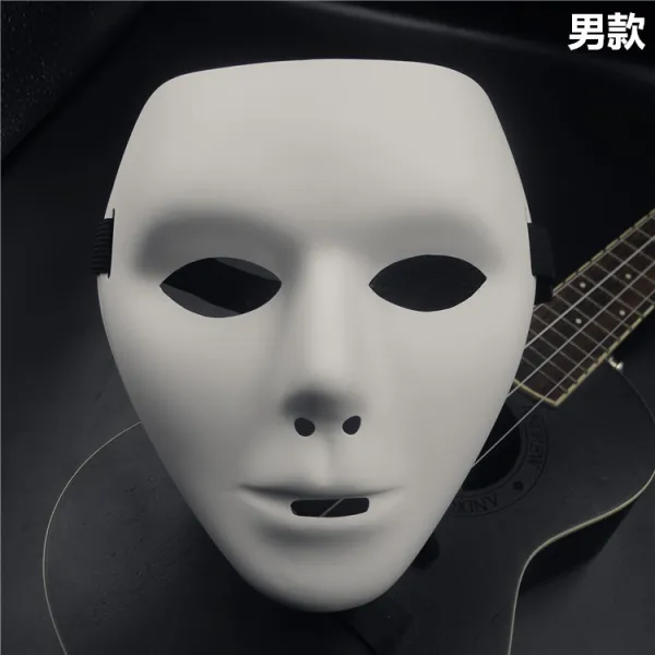가면 비보잉 마스크 화이트 꿍꿍이춤 JabbaWockeeZ댄서 더우인앱 풀페이스 공연, T01-비보잉 마스크 소프트타입 남성