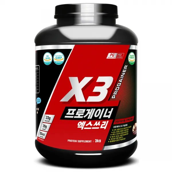 프로게이너 엑스쓰리 단백질 보충제, 3kg, 1개
