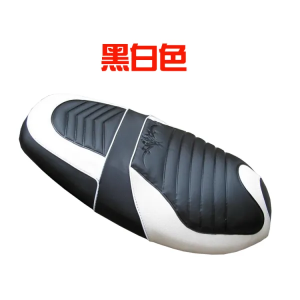 안장 바이크 방석 자리 가죽커버 애벌레 좌석 방수 논슬립 미끄럼방지 도깨비불 맹독수 L 중간사이즈 애벌레 상피 （흑백 ）