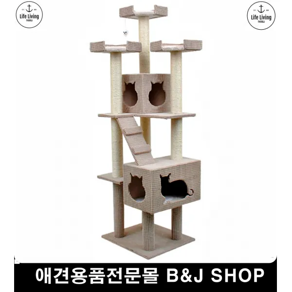 대형캣타워 라운지 식빵굽기 휴식처 캣장난감 새끼고양이캣타워, 1개