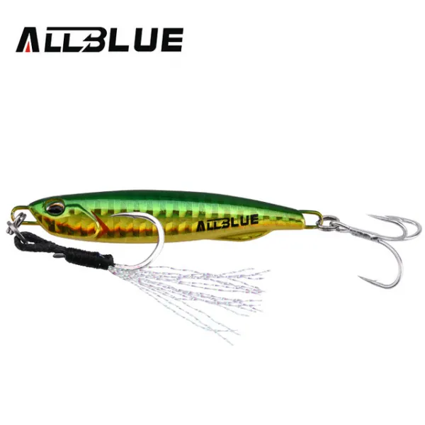 112085 / ALLBLUE DRAGER SLIM Metal Casting Jig Spoon 20G 30G Shore Drag Cast Jigging Lead 농어 미끼 인공 미, Color A