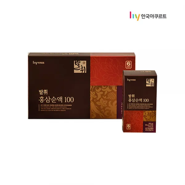 한국 야쿠르트발휘 홍삼순액100 단품 단품