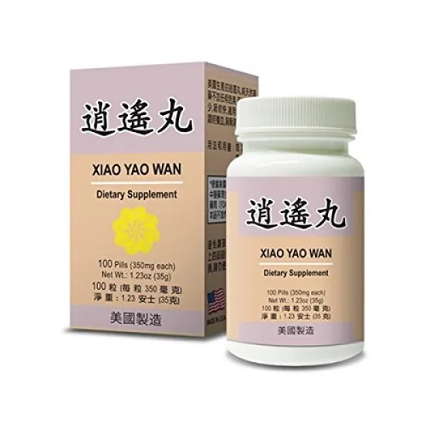 Xiao Yao Wan :: 월경 불규칙 흐린 시력 현기증 두통 식욕 부진을위한 허브 보충제 :: Made in USA, 단일상품, 단일상품