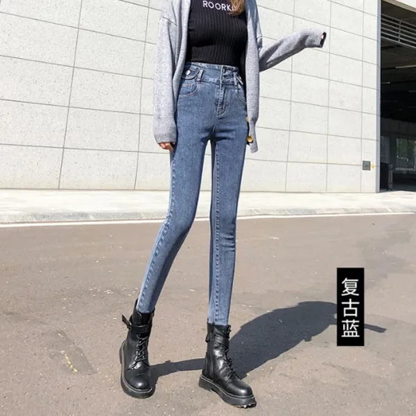 미아마호 핫베이지 바지 여노친 무바지 일자핏 하이웨스트 슬림 봄 9부