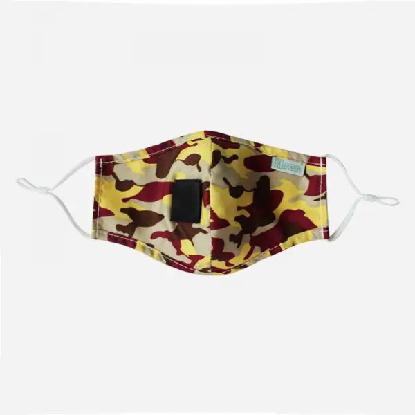 끈조절마스크 밀크티 마실 수 있는 마스크와 구멍 조절 빨대 프린트 카무플라주 성인 14232 단일옵션 07.황색카무리