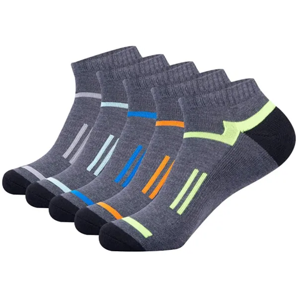 MENS ATHLETIC 앵클 스포츠 가는 독자 뚜껑을 덮고 약한 불 컷 SOCKS 표준 다발 내분비선 성신 생물 5 PACK