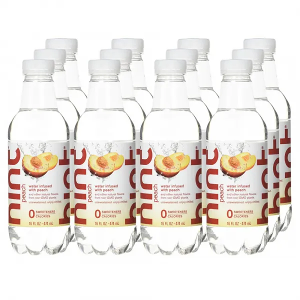 Hint Water 힌트 워터 Peach Pure Wate 복숭아가 들어간 순수한 물 12개