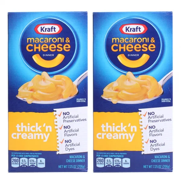 Kraft 마카로니 And 치즈 띡 앤 크리미 206g 2개