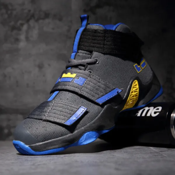 제임스 11사병동금 리바운드 남자 고와 실전화 미끄럼 방지 점프슈트 남자 블루 그레이 40 3720 