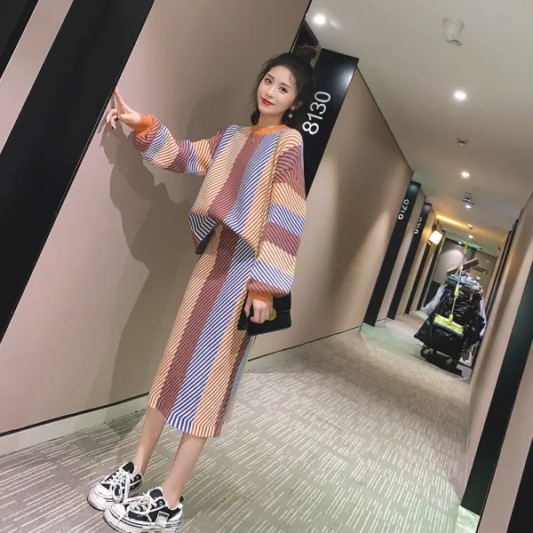 옴니아 여성니트투피스 캐주얼세트B02