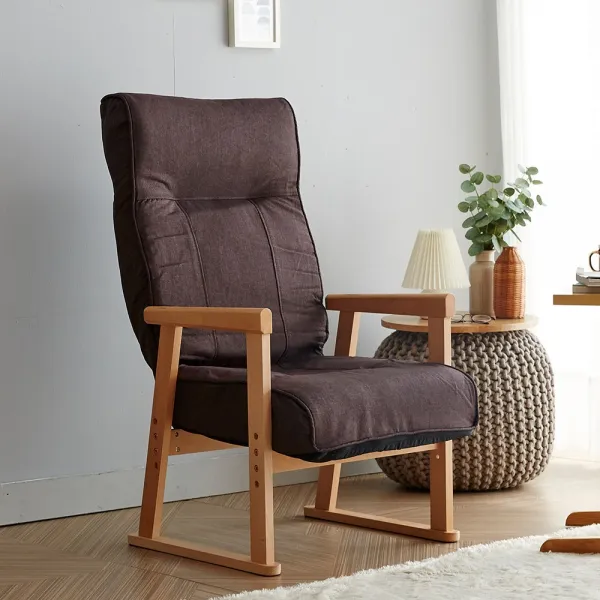 블루밍홈 가브리엘 안락의자 암체어 브라운