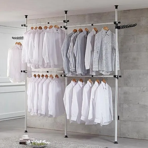 승호케미 4단 행거 고급형 38mm 옷걸이봉 이동식행거 단행거 스탠드행거 해당상품