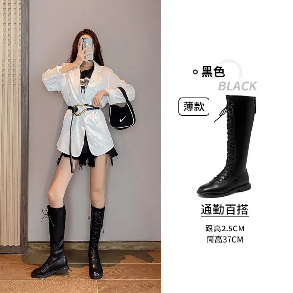 싸요싸요할인마트 캐주얼워커 탁시니 롱 여성 겨울 Gg 플랫 무릎을 넘지 않다 작은 키 슬림핏 인싸템 라이더