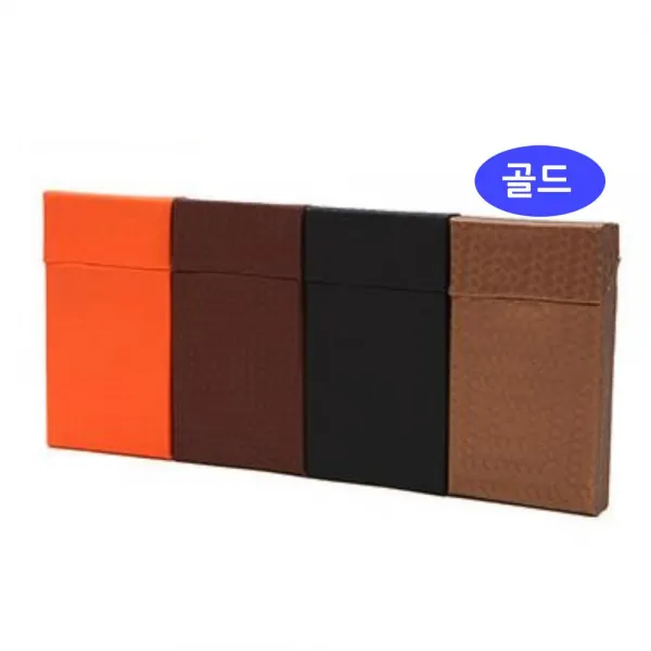 WA무배 담뱃케이스 골드 빗살무늬슬림형 휴대용담뱃 // 담뱃상자 담뱃각 담뱃파우치, 1개, 기본값, 기본값