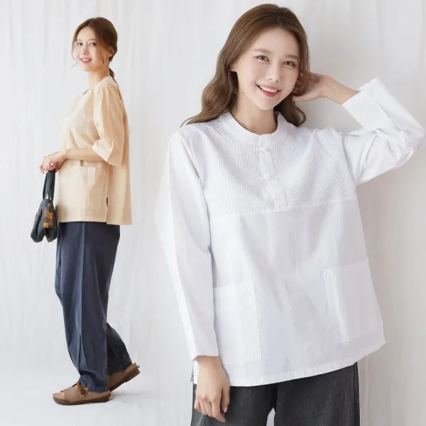 단아한의 생활한복 개량한복 여성 남성 남여공용 법복 절옷 퓨전한복 순면 국내생산 절복 / 온건세트 / 온건상의