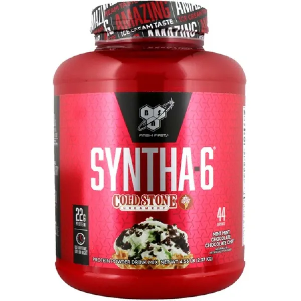 BSN Syntha-6 Cold Stone Creamery Mint Mint Chocolate Chocolate Chip 4.56 lb (2.07 kg), 상세 설명 참조0, 상세 설명 참조0