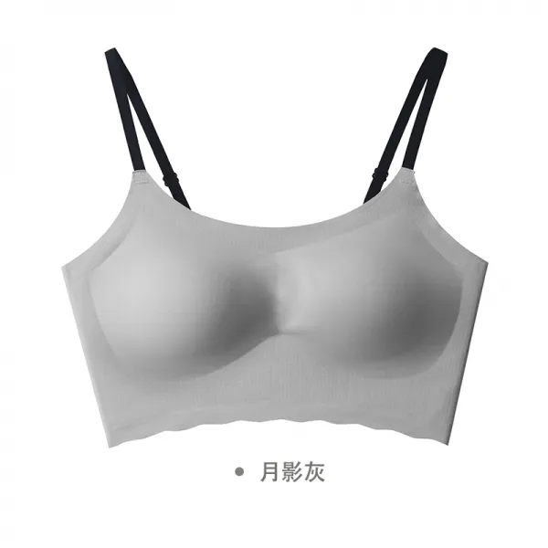 YOURLOVE유란 느린 일 미등기 속옷 여성 대흉 보여 숏 얇은 소녀 브래지어 헴라인