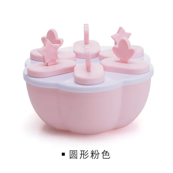 차앙뜨 아이스크림 손수 설편 의 봉빙 빙과 얼음 덩어리 가정용 만들다 빙격, 원형 싱겁다 핑크