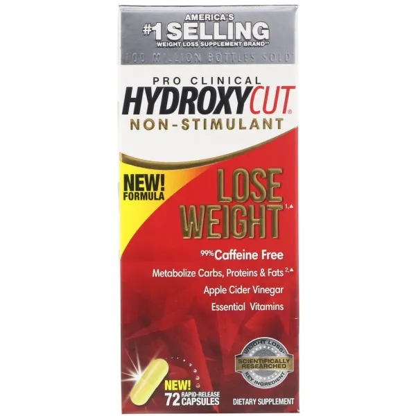 하이드록시컷 Hydroxycut Pro Clinical Hydroxycut 각성제 무함유 신속 방출 캡슐 72정, 단일상품, 단일상품