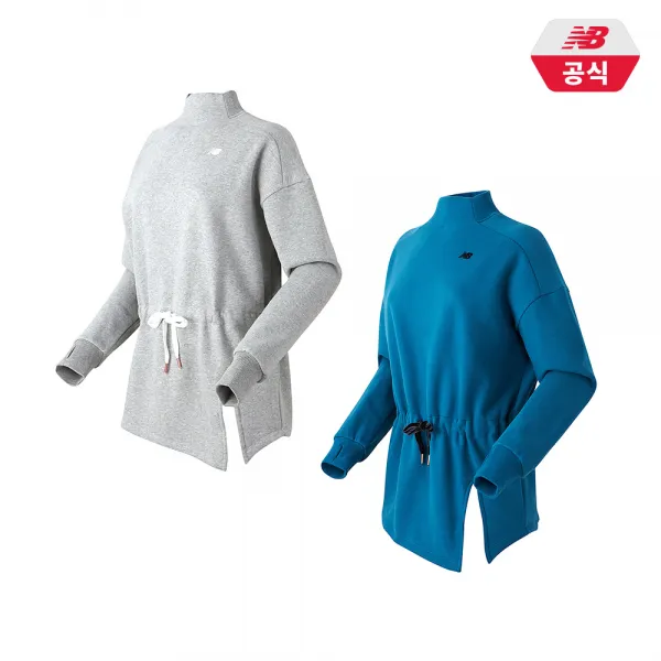 뉴발란스 Women 모크넥 기모 롱 맨투맨 Nbnc94w292