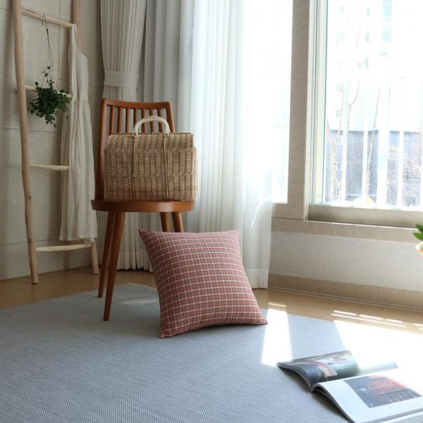 유월상점 벨기에 오리지널 사이잘룩 러그 카페트 거실러그 사계절러그 엘론 라이트그레이