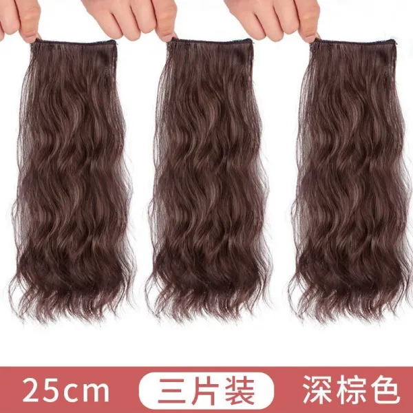 헤어피스 페이크 파마 숏 많아지다 신기 머리 받침대 볼륨 투라인 정수리 재발급량 적다 가리기 롤 4753519176, 깔다 전 헤드 3 개입 -25cm 다