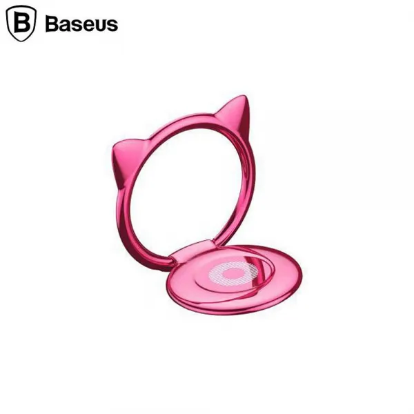 초이스스토어 베이스어스 캣 링 브라켓 핑크 일반형 흡착형 휴대폰거치대, 1, 해당상품