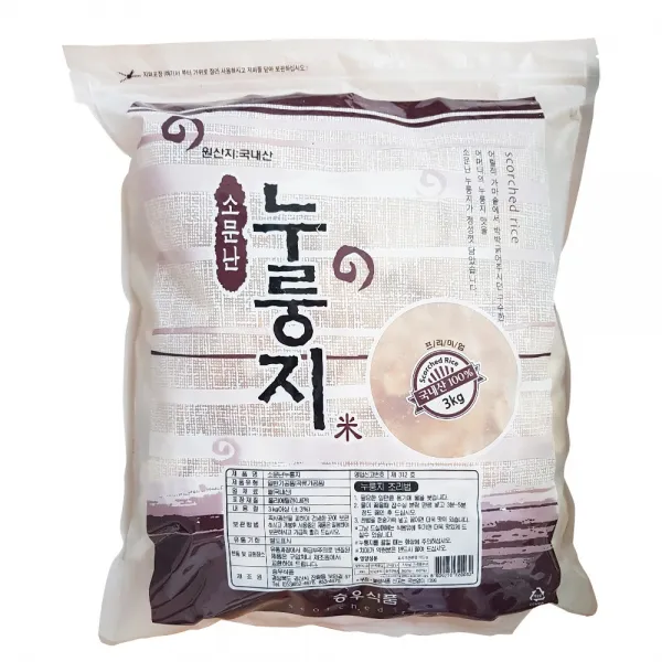 [국민간식] 국산쌀 100% 소문난 누룽지, 1개, 3kg