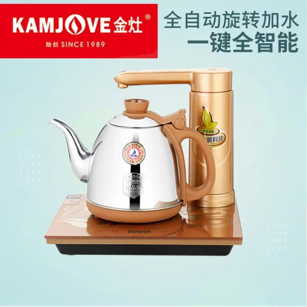 금 부뚜막 (KAMJOVE) 전자 동 으로 뜨 거 운 주전자 에 물 을 끓 이 고 차 구 를 우려 내 는 찻주전자 자동 찻주전자 에 물 을 넣 고 주전자 전기 차 예 주전자 V1 단일 로 【 26 * 22.5 cm 】, 상세페이지 참조
