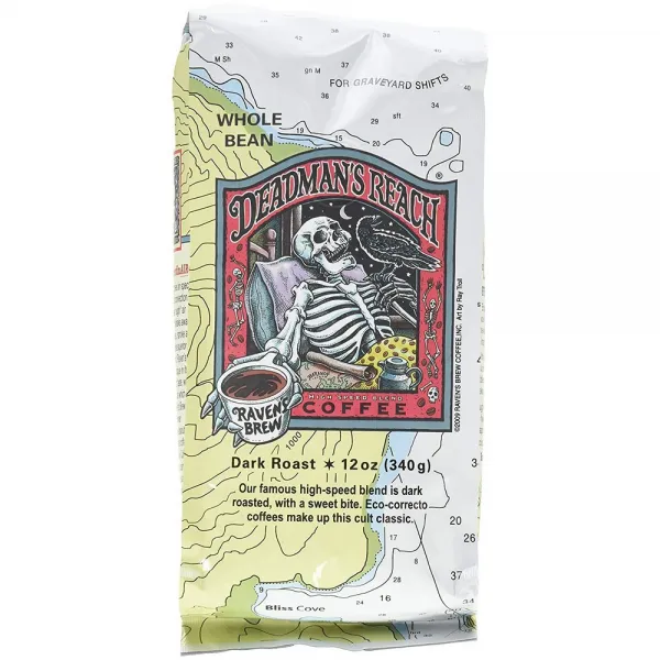 Raven's Brew Coffee 레이븐 BREW 망자 리치 홀 빈 커피 12oz 스위트 물어봐 다크 로스트, 선택, 상세설명참조