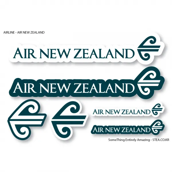 STEA 세계 항공사 로고 스티커SET 스티커, 15 AIR NEW ZEALAND