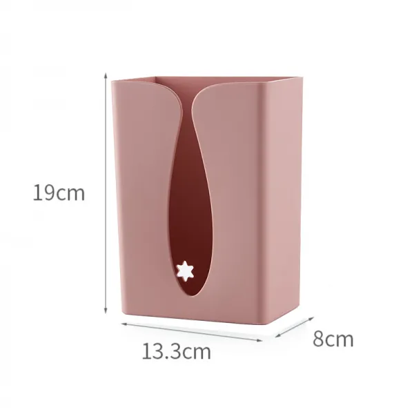 티슈케이스 펀칭불필요 주방 냅킨케이스 뽑아쓰는휴지케이스 북유럽스타일의 ins벽걸이 가정용 거실 심플 아이디어 냅킨 케이스, T02-(북유럽핑크)/급서 구매금지