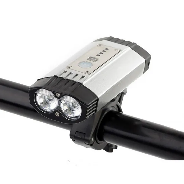 자전거라이트 차전 덕규 후레쉬 산악용자전거 조명등 라이딩 장비 X2개 매복자 실버