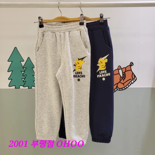 오후 부평점 22'fw 포켓몬 맨투맨과 같이 입으면 더 예쁜 기모 조거팬츠