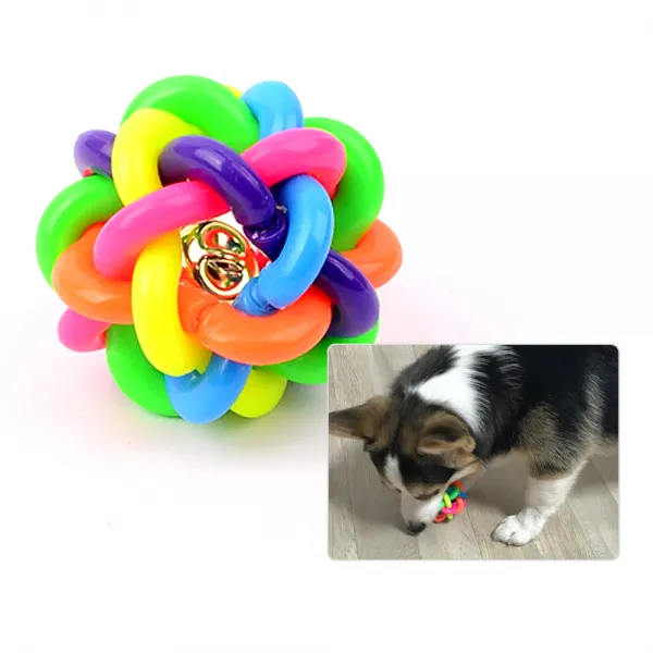 2개월강아지장난감 새끼 이갈이 강아지 혼자둘때 운더볼 짬뽕 절대터지지않는 알록달록탱탱 공, 단일상품