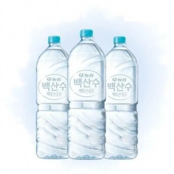 농심 백산수 무라벨 2L 12병 생수, 2L 6개입 x 2