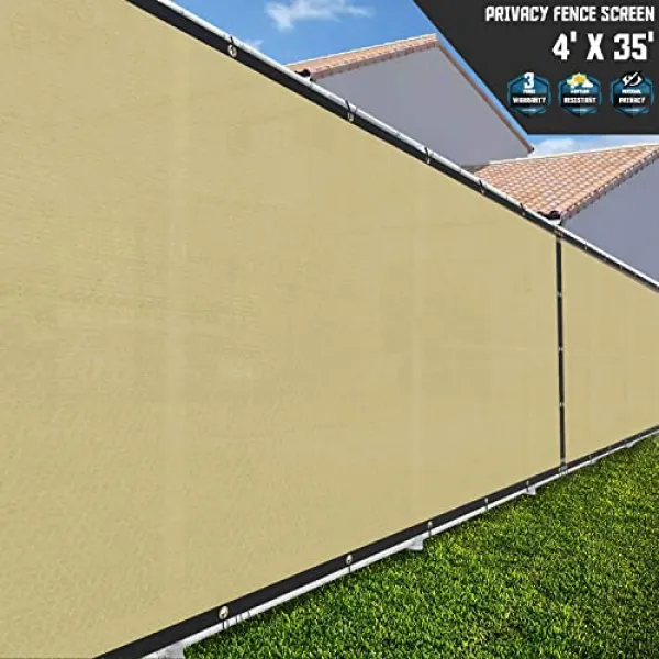 Nmt Sunshades Depot 4 'x 35'ft Beige Length 35 Feet Beige Height 4 Feet P082601m8gs6e15 Length 35 Feet Beige Height 4 Feet