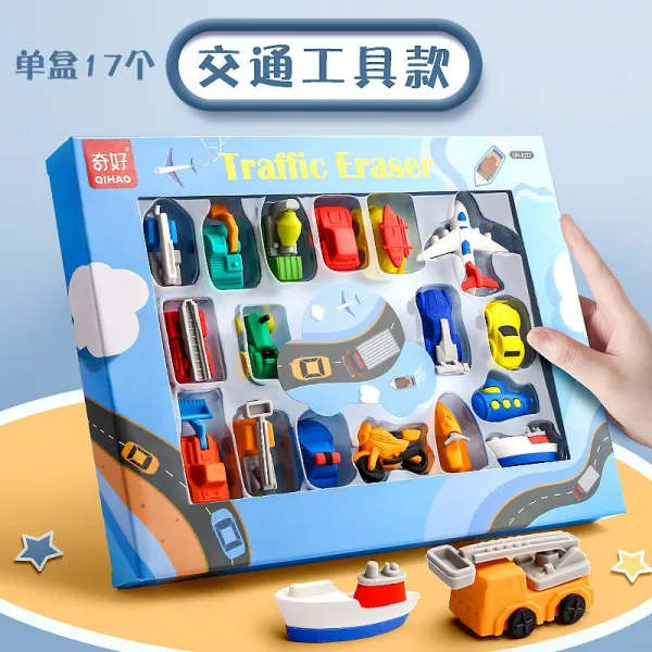 현(賢) 귀여운지우개 기이하고 좋아함 블로킹 룩 창의력장난감 큐트 애니메이션 초등 전용 다이노스 입체 동물 취미 파크, 교통비