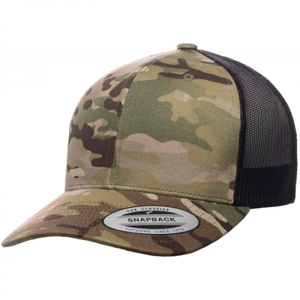 Flexfit은 공식적으로 Yupoong Retro Trucker Multicam에 의해 라이센스를 받았습니다