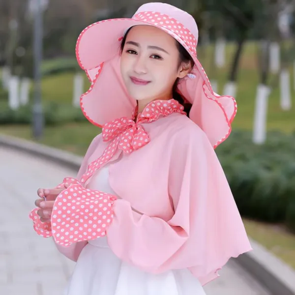 제이에프코퍼레이션 여성 낙숫물 카키브라운 베일 여름 안면보호마스크 노년 인 레쉬가드 승차 괜찮다